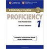 Cambridge English Proficiency 1 for Updated Exam Student's Book without Answers: Authentic Examination Papers from Cambridge ESOL
