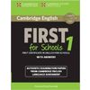 Cambridge English First for Schools 1 for Revised Exam from 2015 Student's Book with Answers: Authentic Examination Papers from Cambridge English Language Assessment