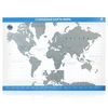 Стираемая карта мира (скретч-карта) 