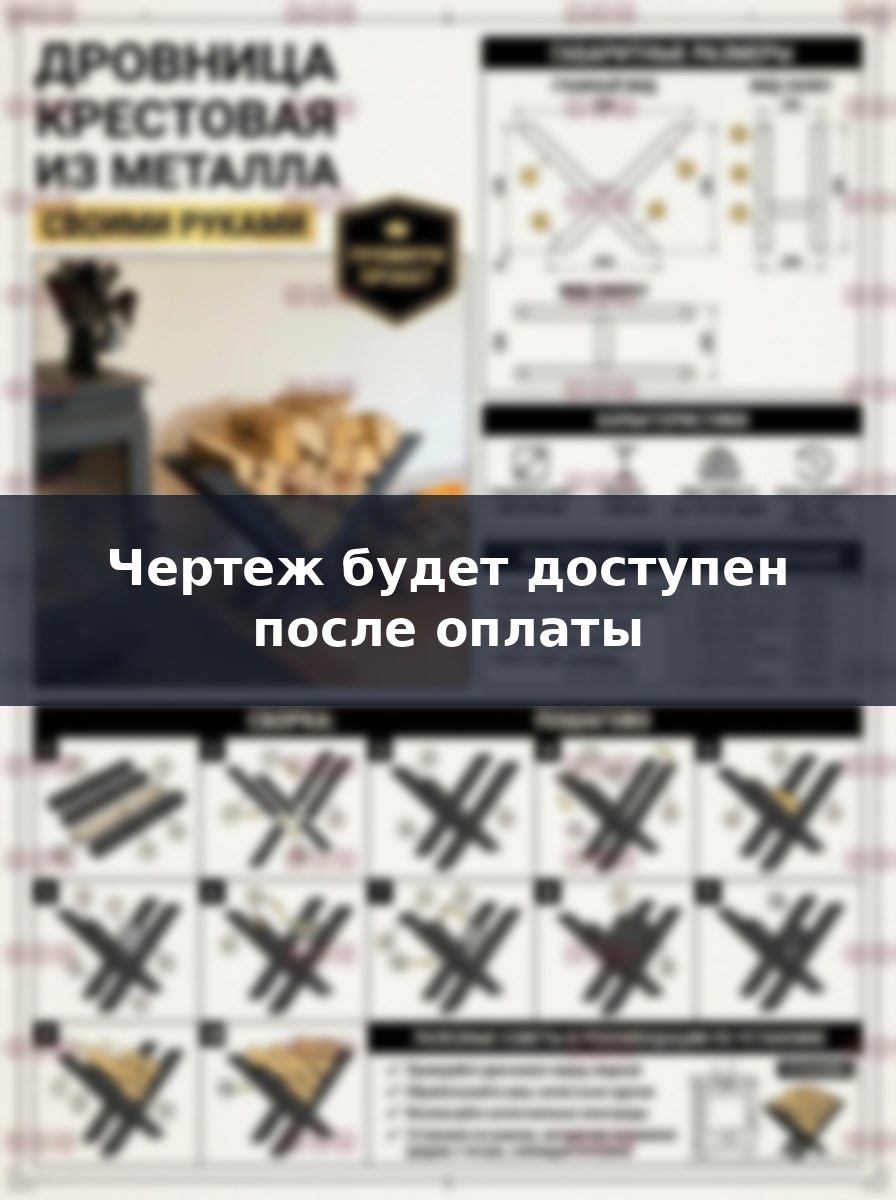 Чертеж кованой дровницы из металла: самостоятельная сборка и инструкция