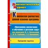 Комплексная диагностика уровней освоения программы под редакцией М.А. Васильевой, В.В. Гербовой, Т.С. Комаровой. Средняя группа