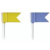 Булавки-флажки маркировочные, 25 штук, желтые