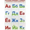 Русский алфавит и цифры. Комплект разрезной с названиями букв