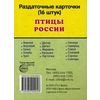 Птицы России. 16 раздаточных карточек