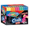 Беспылевой цветной мел, 100 шт