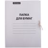 Папка для бумаг, с завязками (белая)