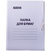 Папка для бумаг, с завязками, 220 г/м2, белая