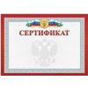 Сертификат (с гербом и флагом)