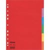 Разделители из цветного картона, А4, на 6 разделов