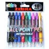 Набор шариковых ручек Zebra mini Z-GRIP, 10 штук