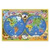 Вокруг света со Смешариками. Карта мира для малышей. Карта настенная (58x38 см)