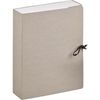 Короб архивный, А4, переплетный картон, серый, 3,5 см