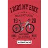 Блокнот. I ride my bike. Красный