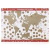 Стираемая карта мира (скретч-карта) 