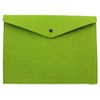 Папка для документов на кнопке, А4, зеленая