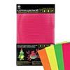 Картон цветной, гофрированный, флуоресцентный, 4 листа/4 цвета (формат А4)