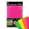 Бумага цветная, самоклеющаяся, флуоресцентная, 4 листа/4 цвета (формат А4)