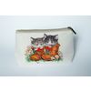 Косметичка из холста с нанесенным рисунком 