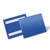 Карман cамоклеящийся для маркировки, A6, горизонтальный, синий