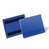 Карман магнитный для маркировки, A6, горизонтальный, синий